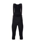 SANTINI Pantalón 3/4 con tirantes - ADAPT SHELL - negro