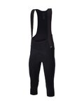 SANTINI Pantalón 3/4 con tirantes - ADAPT SHELL - negro