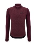 SANTINI maillot de invierno de manga larga - PURE - granate