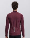 SANTINI maillot de invierno de manga larga - PURE - granate
