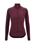 SANTINI maillot de invierno de manga larga - PURE LADY - granate