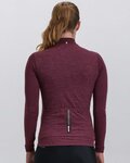 SANTINI maillot de invierno de manga larga - PURE LADY - granate