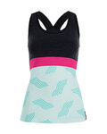 SANTINI maillot sin mangas - SCIA DUNE LADY - negro/verde claro
