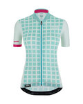 SANTINI jersey de manga corta - SLEEK GRIDO - rosa/verde