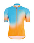 SANTINI jersey de manga corta - TERRA MTB - naranja/turquesa