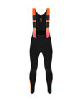 SANTINI pantalones largos con tirantes - COMMAND WINTER - naranja/negro