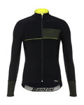 SANTINI maillot de invierno de manga larga - VEGA 2.0 WINTER - negro/amarillo