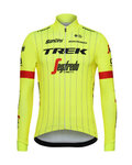 SANTINI maillot de invierno de manga larga - TREK SEGAFREDO 2018 - amarillo/negro
