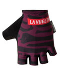 SANTINI guantes de dedos cortos - LA VUELTA 2018 - negro/púrpura