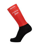 SANTINI calcetines clásicos - TREK 2018 AERO - negro/rojo