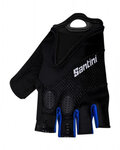 SANTINI guantes de dedos cortos - ATOM - negro/azul
