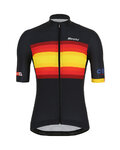 SANTINI jersey de manga corta - LA VUELTA 2019 - negro/amarillo/rojo