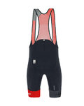 SANTINI pantalones cortos de tirantes - LA VUELTA 2020 - rojo/negro