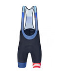SANTINI pantalones cortos de tirantes - LA VUELTA 2021 - azul