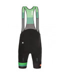 SANTINI pantalones cortos de tirantes - LA VUELTA 2021 - negro/verde