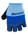 SANTINI guantes de dedos cortos - LA VUELTA 2021 - azul