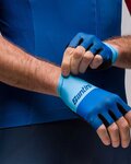 SANTINI guantes de dedos cortos - LA VUELTA 2021 - azul