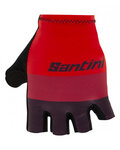 SANTINI guantes de dedos cortos - LA VUELTA 2021 - rojo