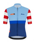SANTINI jersey de manga corta - LA VUELTA 2021 - azul