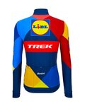 SANTINI maillot de invierno de manga larga - LIDL TREK 2024 - amarillo/rojo/azul