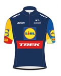 SANTINI jersey de manga corta - LIDL TREK 2024 KIDS - amarillo/rojo/azul