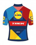 SANTINI jersey de manga corta - LIDL TREK 2024 KIDS - amarillo/rojo/azul