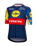 SANTINI jersey de manga corta - LIDL TREK 2024 LADY - amarillo/rojo/azul