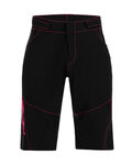 SANTINI pantalones cortos sin tirantes - SELVA MTB LADY - negro/rosa