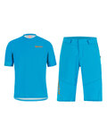 SANTINI Maillot y pantalón MTB - SASSO MTB  - turquesa