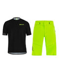 SANTINI Maillot y pantalón MTB - SASSO MTB - verde/negro
