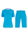 SANTINI Maillot y pantalón MTB - SASSO MTB LADY - turquesa