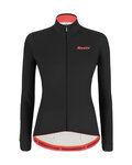 SANTINI maillot de invierno de manga larga - SANTINI COLORE LADY - negro