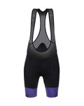 SANTINI pantalones cortos de tirantes - WAVE LADY - negro
