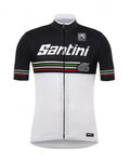 SANTINI jersey de manga corta - BEAT - negro/blanco