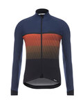 SANTINI maillot de invierno de manga larga - EPIC WINTER - naranja/azul
