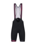 SANTINI pantalones cortos de tirantes - LA VUELTA 2018 - negro/púrpura