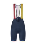 SANTINI pantalones cortos de tirantes - LA VUELTA 2018 - amarillo/rojo/negro