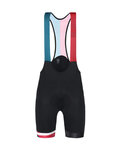 SANTINI pantalones cortos de tirantes - LA VUELTA 2018 - azul/rojo/negro