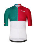 SANTINI jersey de manga corta - LA VUELTA 2018 - blanco/azul/rojo