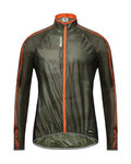SANTINI chaqueta cortaviento - FINE WINDBREAKER - naranja/verde