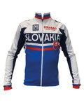 SANTINI maillot de invierno de manga larga - TEAM SLOVAKIA WNT'15 - azul/blanco/rojo