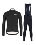 SANTINI jersey y pantalón de invierno - COLORE WINTER II - negro