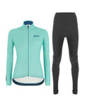 SANTINI jersey y pantalón de invierno - COLORE LADY WINTER - azul claro/negro