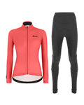 SANTINI jersey y pantalón de invierno - COLORE LADY WINTER - negro/rosa