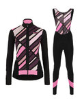 SANTINI jersey y pantalón de invierno - CORAL R. LADY WINTER - rosa/negro