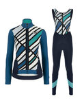 SANTINI jersey y pantalón de invierno - CORAL R. LADY WINTER - negro/azul