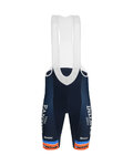 SANTINI pantalones cortos de tirantes - NIPPO FANTINI 2019 - naranja/azul
