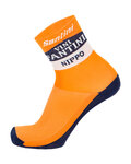 SANTINI calcetines clásicos - NIPPO FANTINI 2019 - naranja/azul/blanco