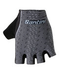 SANTINI guantes de dedos cortos - SOFFIO - blanco/negro