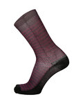 SANTINI calcetines clásicos - SOFFIO - negro/granate